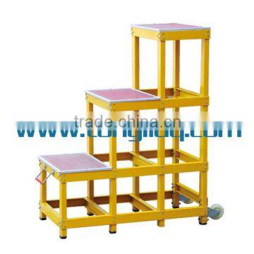 FRP working platform with wheels