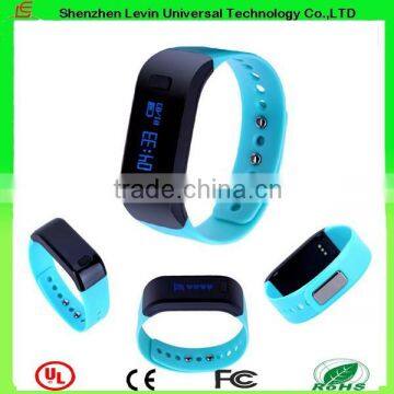 Shenzhen Manufactory SMS Wearable Divieces Health Tracker Bluetooth Mini Smart Bracelet for Sale