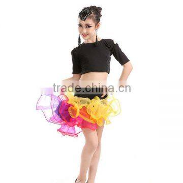 Popular Ballroom Sequins Fringe Rumba Latin Dance Dress Children Girl Latin Dance Dress photo-6