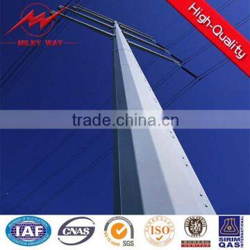 SGS 10m 12KN outdoor steel telescopic pole for Africa