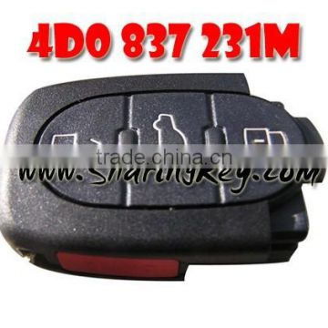 High quality 3 Button With Panic Remote Control(4D0837231M) for Aud