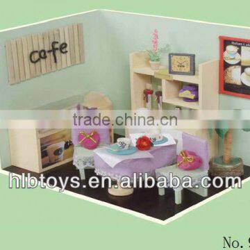 DIY 3D doll house log cabin,simulation house toys,wooden house toy