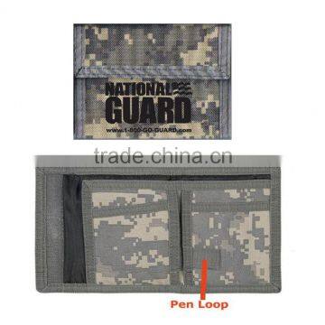 Durable travel Camo military tfifold polyester wallets