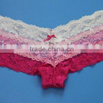 White Pink Sexy Lace Woman Panties,underwear Woman Transparent photo-5