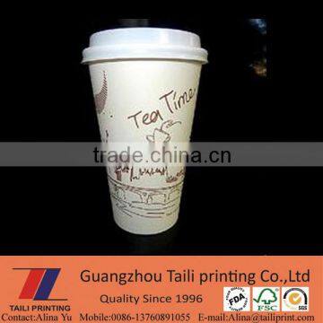 Paper Cup Cover With Colorful Paper Cup
