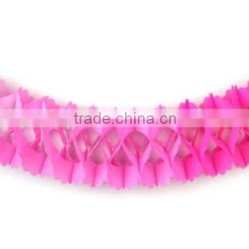 Colorful paper garlands fan classroom paper wreath for Children's Day birthday party decoration wedding celebration