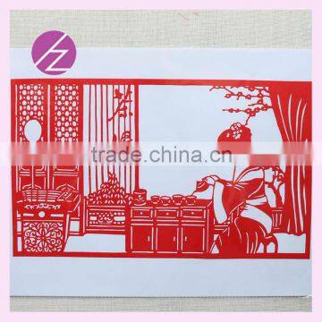 Christmas gift Chritmas decoration for supermarkets handicraft paper-cut wedding home decoration of Chinese Tea ArtJZ-96