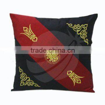 100% polyester newyear style embroidery cushion cover houseware household textile