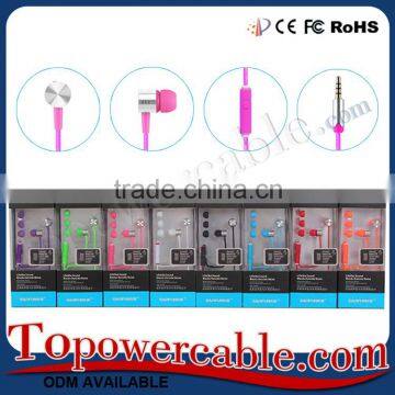 Cool Premium Plastic Colorful Customized Earbuds Handsfree For Girls photo-4