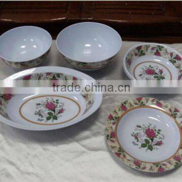 Plastci melamine dinner ware set 10pcs