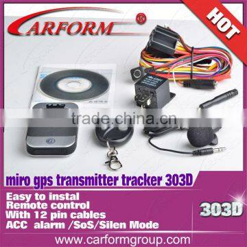 2014 large factory direct selling Mini Handheld and vehicle gps tracking device car/ Motorcycle gps tracker 303D