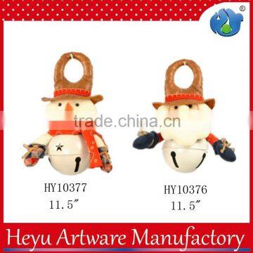 Plastic wholesale Christmas ornaments with names, handing Christmas ornaments Christmas bell decoration