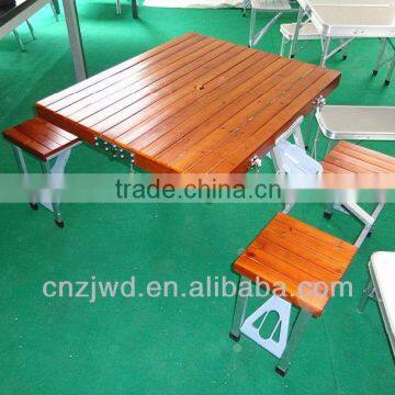 Really Factory Outdoor Aluminum Portable Wooden Picnic Table photo-4
