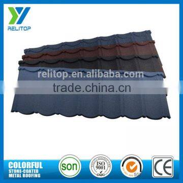 Good quality sand coated roof with al-zinc coated