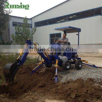 Mini Excavator Manufacturer Factory Direct RXDLW-13 13hp Gasoline Engine Towable Backhoe Quality Choice