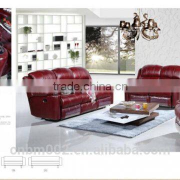 2014 New Red Electric Manual Recliner Chair 1+2+3 Set Top Grade Leather