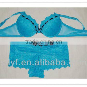 2013 sexy lingerie sexy hot lace bra and panty set