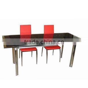 temper glass dining room tables(ST-070)