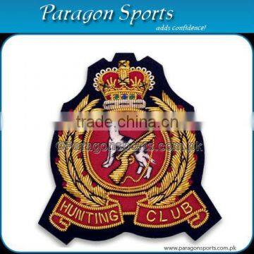 Bullion Badges Hand Embroidered Bullion Blazer Club Badges PS-163