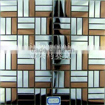 High quality of 3D shiny stainless mosaic tile decorative wall tiles MI09.