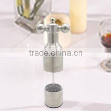 Stainless Steel Pepper Mill/Salt Mill, Granule Size Adjustable Pepper Grinder