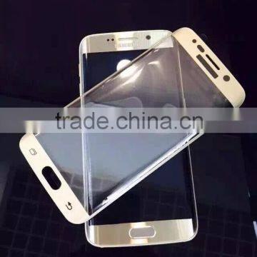 2015 Hot Selling High Quality Factory Prices Colorful Curved Full Screen Tempered Glass Screen Protector for Samsung S6 Edge photo-3