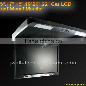 19" motorized bus monitor overhead monitor