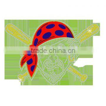 Shining Human Rhinestone Hot Fix Crystal Rhinestone Design for T-shirt