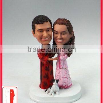 custom resin wedding souvenir Chinese items cake topper figurine