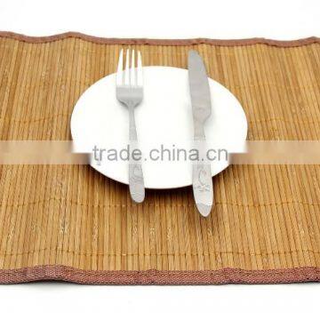 LBY promotional 4 pcs bamboo table place mat set (B)