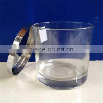 wholesale 700ml votive glass candle tealight jar holder with lid