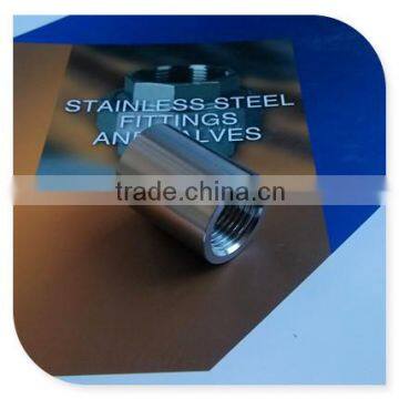 150LBS Inox 316/304 stainless steel full sockets with CYLINDRICAL thread DIN 2986