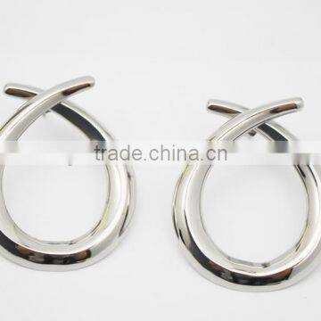 Top Quality Stainless Steel Jewelry 2016 Newest Design Hoop Earring 3.5cm*4.4cm size