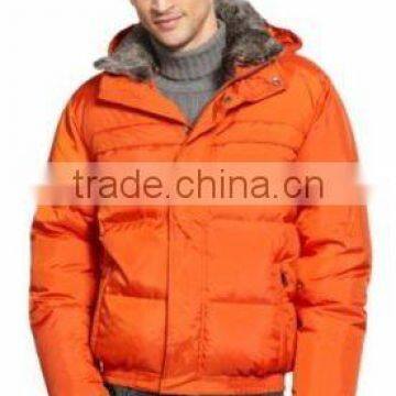 wholesale Jacket fashion Coat mens Overcoat with Fur Hood