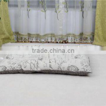 Linen Fabric pet mats with vintage style dog bed