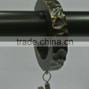 Custom Drapery Curtain Rod Rings With Clips For 1", 1-1/4" and 1-1/2" Curtain Rods photo-2