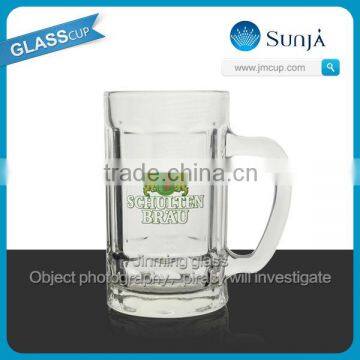 SH160 Promotional beer tumbler glass mug cup gift beer glass handle mug