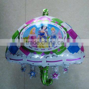 2015 hot sale umbrella shape foil /mylar balloon for Valentine's Day ,party /weeding Party/ flower shape balloon