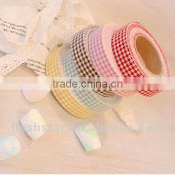 DIY creative self-adhesive decor colorful cotton tape