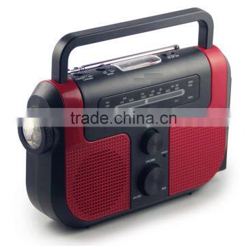 Dynamo hand-crank Portable Radio with muti function