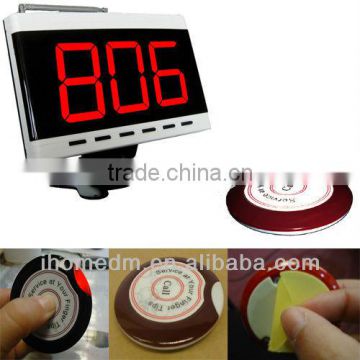 restaurant hotel call service equipment wireless waterproof waiter call bell