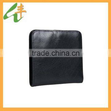 black color fine genuine leather wallet