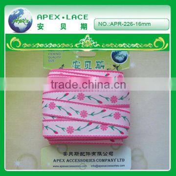 APR226 Pink Flower Webbing Belts Garments