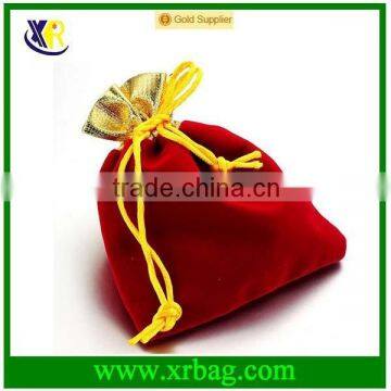 promotional new velvet gift drawing string bag