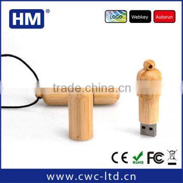 Round USB stick wood with lanyard 2GB4GB8GB16GB wooden USB flash drive Custom Solution print/laser engraving LOGO