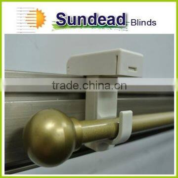 plastic components for curtain, adjustable brackets for curtain for coffee no screws easy installation on window frame