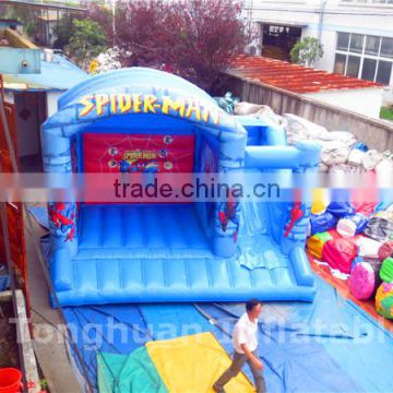 2016 superman inflatable house/ inflatable bouncy castle slide