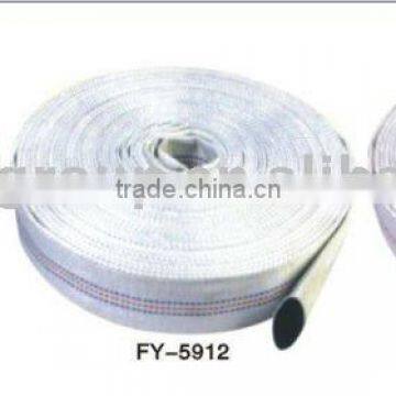 White Single-Jacket Fire Hose
