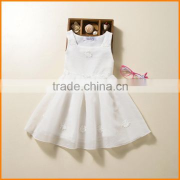 Pure white girls dress Korean foreign children in single child dress factory direct one generation group