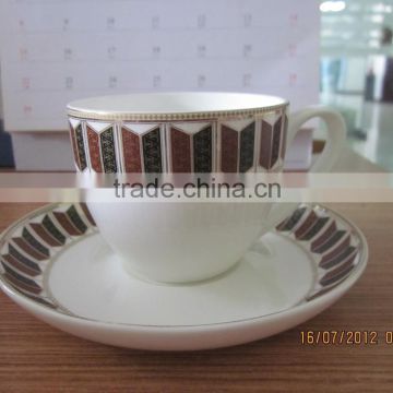 Indian fine bone china coffee set cup and saucer